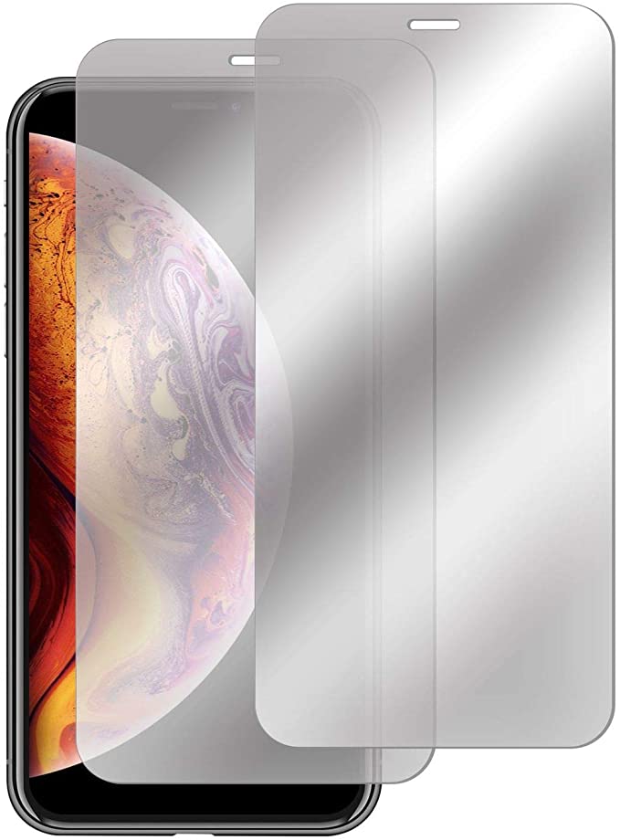 Mirror Glass Screen Protector Compatible with iPhone 11 Pro Max 6.5" 2019 [2 Pack] Insten Full Protection Mirror Tempered Glass Film Shield Guard [Case Friendly][Anti-Scratch][Anti-Fingerprints]