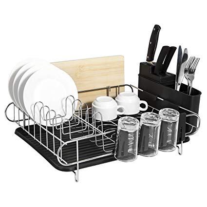 Addmirre Kitchen Sturdy Drainer Dish Drying Rack, Raw Material