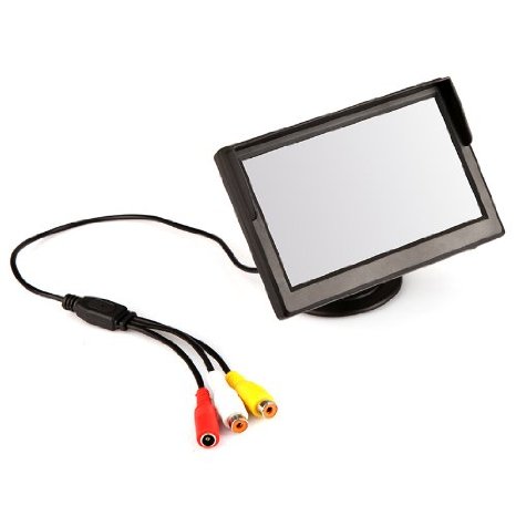 UthCracy 5 Inch TFT LCD Car Color Rear View Monitor Parking Backup Camera DVD  2 Bracket