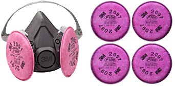 3M Half Facepiece Reusable Respirator Assembly 6391/07003(AAD), P100 Respiratory Protection, Large Bundle with 2097 Particulate Filter