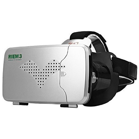 RITECH Riem 3 Virtual Reality 3D VR Glasses Head Mounted Headset Private Theater for 3.5 - 6 inches Smartphone