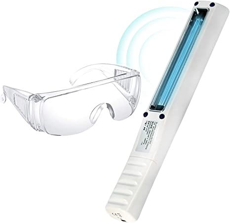 SEAGO Professional UV Light Wand and Goggles – Full Protection for House Office Toilet Pet Area – Advanced UV Light Wand Ideal for Cleaning