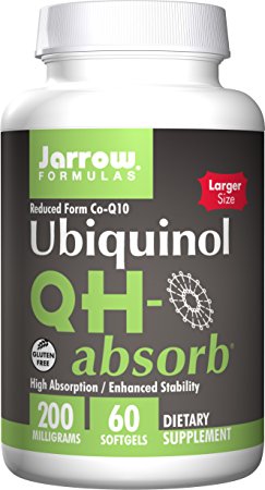 Jarrow Formulas QH-Absorb, High Absorption / Enhanced Stability, 200 mg, 60 Softgels