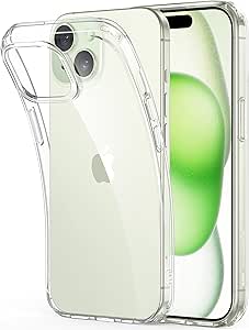 ESR Coque pour iPhone 15, Coque Transparente Fine Antichoc, Coque en TPU et Résistante au Jaunissement, Protection iphone 15, Clear Back