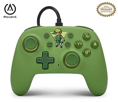 PowerA Nano Wired Controller for Nintendo Switch - Toon Link, Nintendo Switch - OLED Model, Gamepad, game controller,