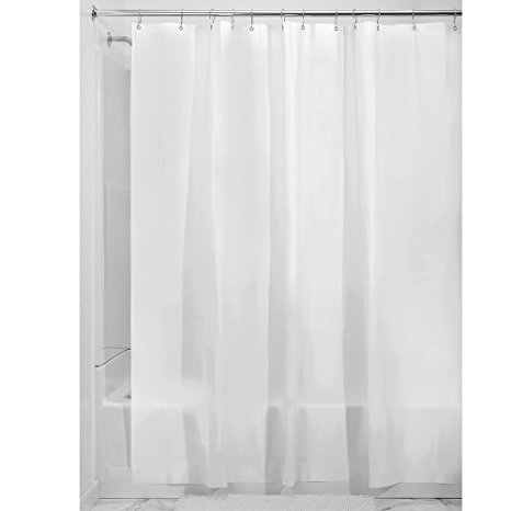 InterDesign Mildew-Free EVA 5.5 Gauge Shower Liner, Stall 54 x 78, Frost