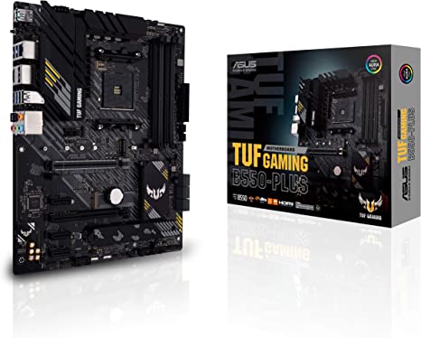 ASUS TUF GAMING B550-PLUS, AMD AM4, ATX, 128GB DDR4, 4DIMM, DP, HDMI, PCIE