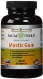 Amazing Nutrition Mastic Gum 500 Mg 60 Capsules - Supports Gastrointestinal and Oral Health - Natural and Safe for Occasional Stomach Relief