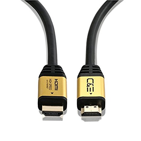 C&E CNE585796 High Speed Ultra HDMI Cable 40 Feet with Ethernet, Supports 2.0 24AWG 4K x 2K @ 60HZ, 24K gold case Full HD Latest Version