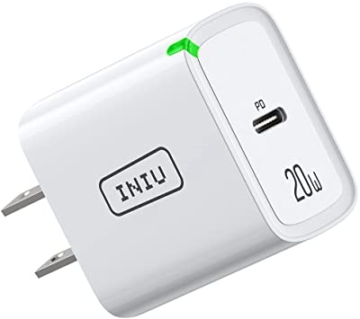 USB C Charger, INIU Safest 20W PD QC 3.0 Fast Charging Type C Phone Adapter, Universal USB Wall Charger for iPhone 13 12 11 Pro Max Xs Xr X 8 Samsung S21 S20 S9 Note 20 10 iPad Airpods Google LG etc.