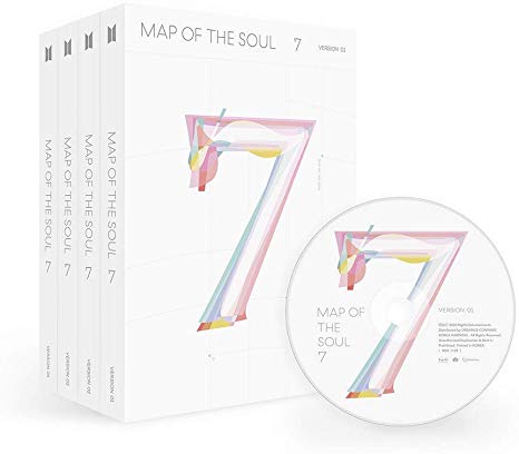 BTS Bangtan Boys - MAP of The Soul : 7 Album Folded Poster Extra Photocards Set (1 2 3 4 ver. Set)