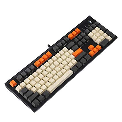 YMDK Carbon 61 87 104 Blank Keyset Thick PBT OEM Profile Keycaps for MX Mechanical Keyboard