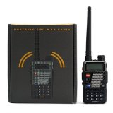 BaoFeng UV-5R Dual-Band 136-174400-480 MHz FM Ham Two-Way Radio Black
