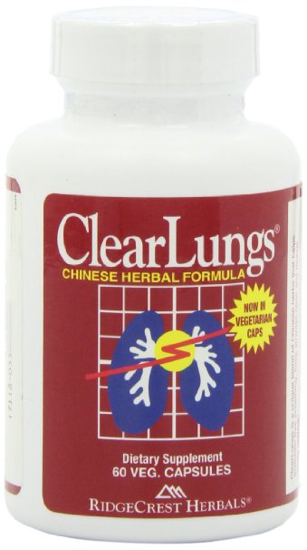 RidgeCrest Clearlungs (Red), Chinese Herbal Formula, 60 Vegetarian Capsules