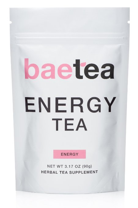 Baetea Energy Tea: Naturally Boost Your Energy, 25 Servings, with Guarana & Potent Traditional Organic Herbs, Ultimate Way to Re-Vitalized & Focus The Mind