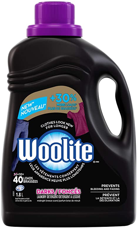 Woolite Darks, Laundry Detergent, Mega Value Pack, 1.8 L, With Colour Renew - Clothes Look New Longer 1 Count