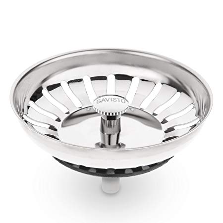Savisto Premium Stainless Steel Kitchen Sink Plug Strainer/Drainer