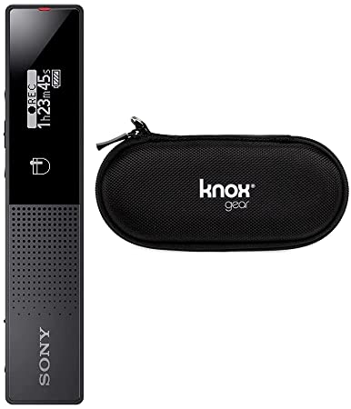 Sony TX660 TX Series Digital Voice Recorder with Knox Gear Hardshell Case Bundle (2 Items)