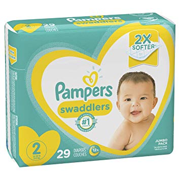 Diapers Size 2, 29 Count - Pampers Swaddlers Disposable Baby Diapers, Jumbo Pack