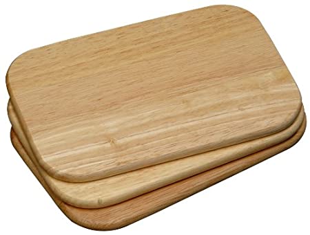 Kesper Breakfast Board, Wood, Brown, 23 x 15 cm, 3-Piece