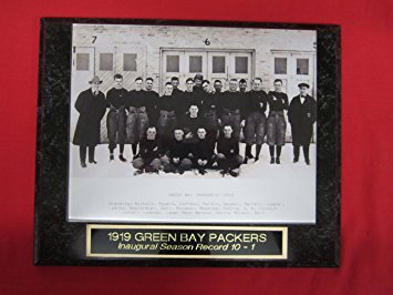 1919 Green Bay Packers Engraved Collector Team Plaque w/8x10 Photo RARE INAUGURAL SEASON!!