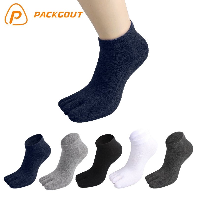 PACKGOUT Five Finger Toe Socks for Men