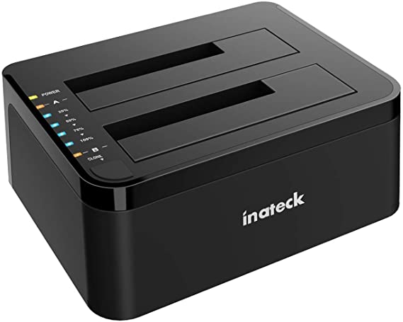 Inateck Type C SATA Hard Drive Docking Station, USB 3.0 SSD Docking Station,Dual Bay,FD2002C