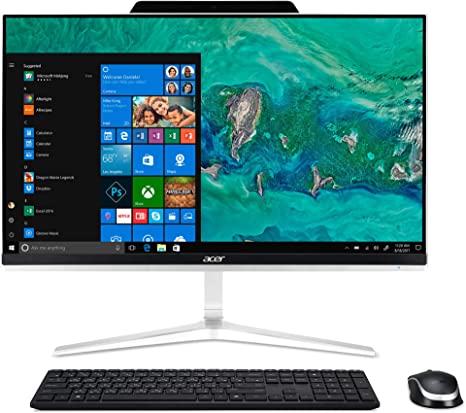 Acer Aspire Z24-890-UR18 AIO Desktop, 23.8" Full HD Display, 9th Gen Intel Core i5-9400T, 8GB DDR4, 512GB SSD, 802.11ac WiFi, USB 3.1 Type C, Wireless Keyboard and Mouse, Windows 10 Home