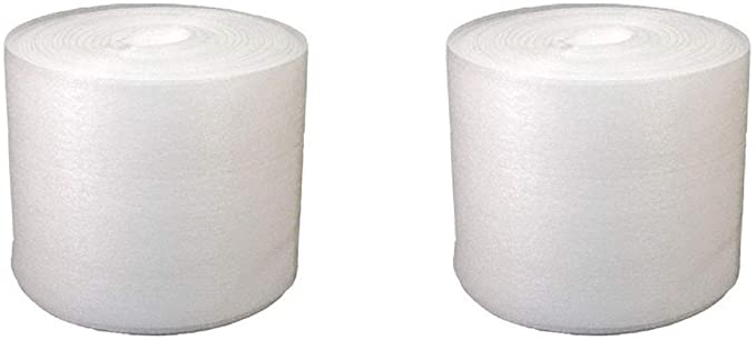 UBOXES uBoxes Foam Wrap Roll 12" Wide x 50' ft 1/16" Thickness Perforated Every 12"- 2PACK