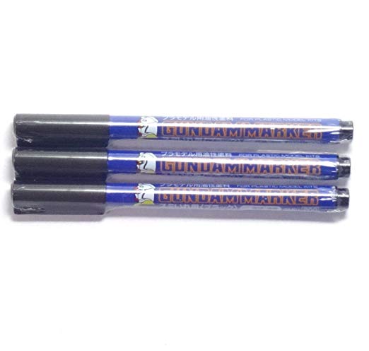 GM01 Black Fine Line, 3 pens per Pack (japan import) [Komainu-Dou Original Package]