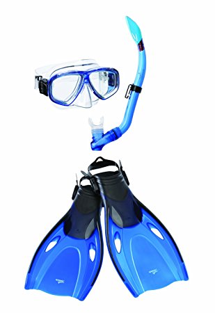 Speedo Adult Adventure Mask Snorkel Fin Set