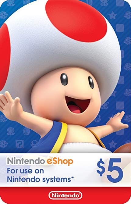 eCash - Nintendo eShop Gift Card $5 - Switch / Wii U / 3DS [Digital Code]