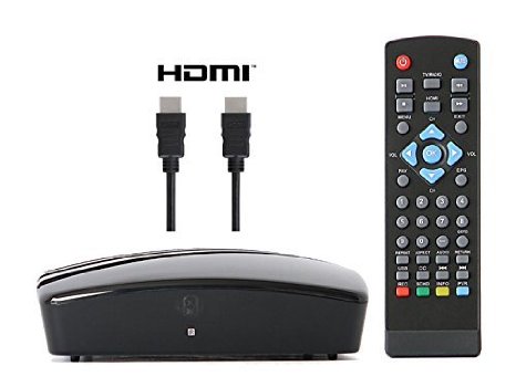 Digital converter box for viewing and recording HD digital channels for FREE Instant or Scheduled Recording DVR 1080P HDTV High Resolution HDMI Output 7 Day Program GuideWith HDMI And RCA Cable
