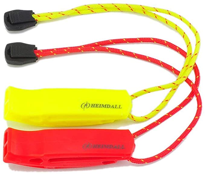 HEIMDALL Emergency Whistle with Lanyard for Safety Boating Camping Hiking Hunting Survival Rescue Signaling