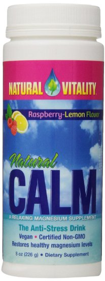 Natural Vitality Natural Calm Diet Supplement, Raspberry Lemon, 8 Ounce