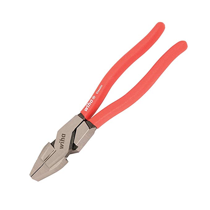 Wiha 32631 9.5" NE Style Lineman's Pliers Textured Soft Grips