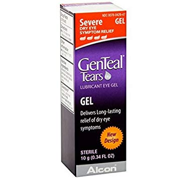 GenTeal Severe Dry Eye Relief Lubricant Eye Gel 0.34 oz (Pack of 3)