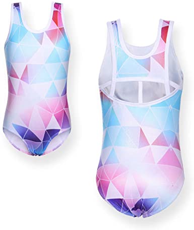 TFJH E Gymnastics Leotards for Girls Sparkle Athletic Clothes Activewear One-piece