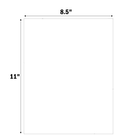 MFLABEL 100 Full-sheet 8-1/2" x 11" Shipping Labels Address Labels (100 Labels)