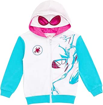 Marvel Spider-Man Avengers Fleece Zip Up Cosplay Hoodie Toddler to Big Kid Sizes (2T - 18-20)