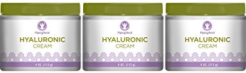 Piping Rock Hyaluronic Cream 3 Jars x 4 oz (113 g)