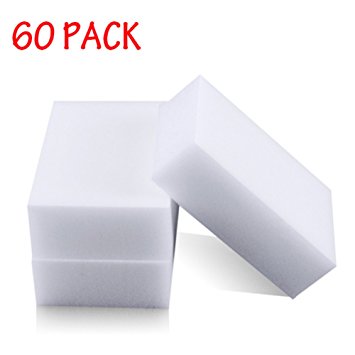 Generic Magic Cleaning Eraser Sponge Melamine Foam High Quality 90 X 60 X 30mm (Pack Of 60)