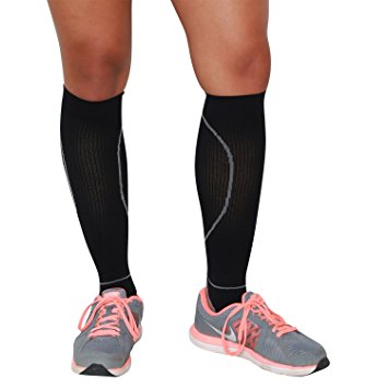 Compression Socks - Great for Running, Nurses, Tennis, Basketball, Travel, Flying, Maternity Pregnancy, Shin Splints - Knee High Socks - Best Running Compression Socks