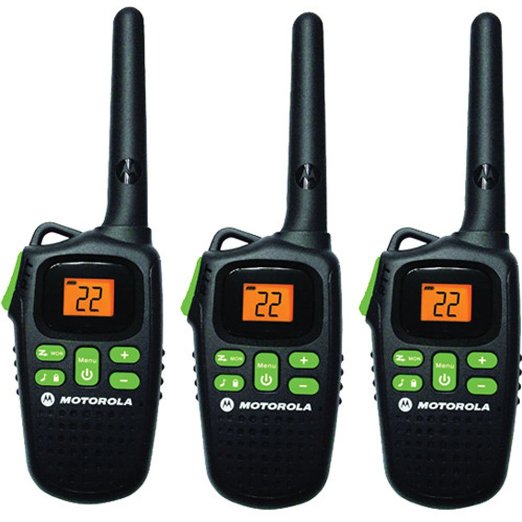 Motorola MD200TPR FRS Two-Way 20 Mile Radio Triple Pack Black