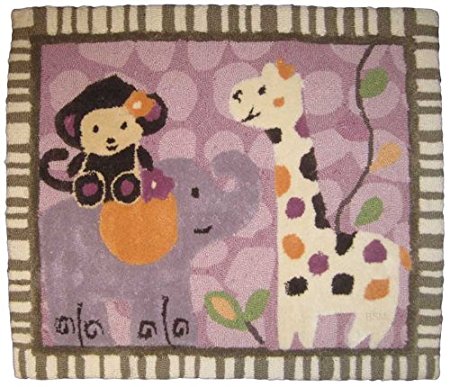 CoCaLo Jacana Rug, Orchid/Yellow/Lavender/Brown (Discontinued by Manufacturer)