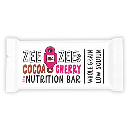 Zee Zees Whole Grain Soft Baked Bars, Cocoa Cherry, 2.2 oz Bars, 24 pack