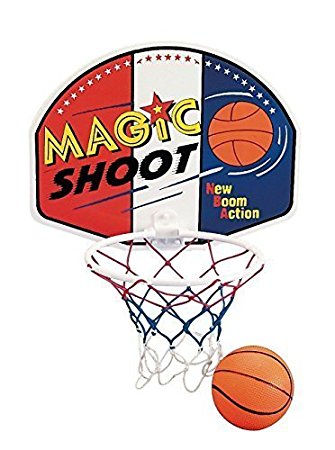 16" Magic Shot Mini Basketball Hoop Set with Ball and Pump