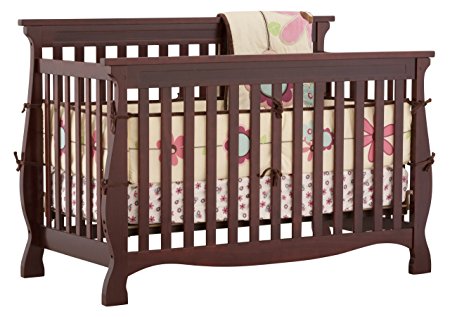 Stork Craft Carrara 4-in-1 Fixed Side Convertible Crib