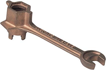 Justrite 08805 Brass Alloy Drum Bung Wrench