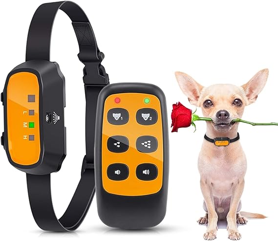 Citronella Bark Collar, Rechargeable Dog Bark Collar with Remote, Waterproof Adjustable Sensitivity Anti Barking Control Collar Citronella Spray Dog Training Bark Collar for Small Medium Large Dogs